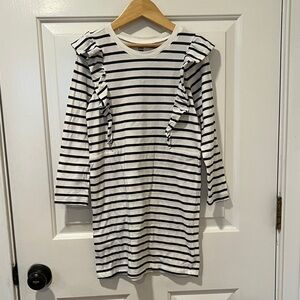 Tea Collection Navy and White Striped Shirt
